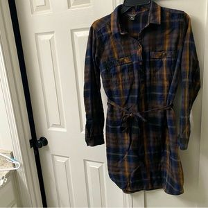 Eddie Bauer Long Sleeve Flannel Dress in Size 10